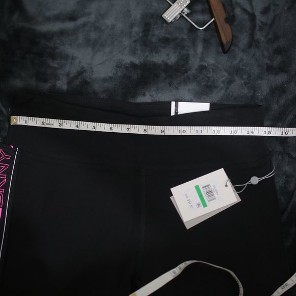 NWT DKNY High-Waist Logo Striped Leggings. - Picture 10 of 10